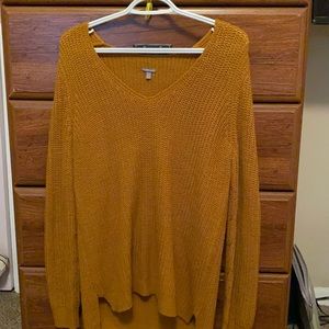 Women’s size M sweater mustard yellow